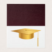Carte de sauvegarde de date de remise des diplômes (Inside Unfolded)