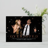 Carte de sauvegarde de date de vacances ravie (Debout devant)