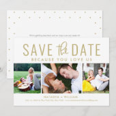 Carte de sauvegarde de date éditables Vous Nous Ai (Devant / Derrière)