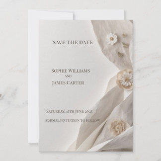 Carte de sauvegarde de date élégante minimaliste