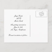 Carte de sauvegarde de date en dentelle noire (Dos)