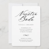 Carte de sauvegarde de date espagnole élégante noi (Devant)