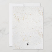 Carte de sauvegarde de date Fleurs de mariage Mini (Dos)