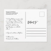 Carte de sauvegarde de date florale aquarelle Viol (Dos)