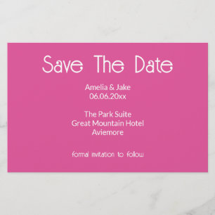 Carte de sauvegarde de date florale rose joli