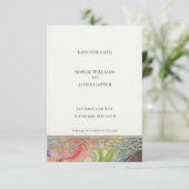 Carte de sauvegarde de date florale William Morris (Debout devant)