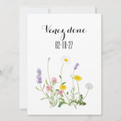 Carte de sauvegarde de date, mariage rustique, mar (Devant)