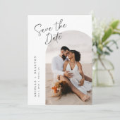 Carte de sauvegarde de date moderne et simple (Debout devant)