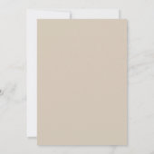 Carte de sauvegarde de date moderne marron beige m (Dos)