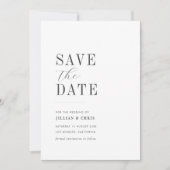 carte de sauvegarde de date moderne minimale (Devant)