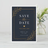Carte de sauvegarde de date noire (Debout devant)
