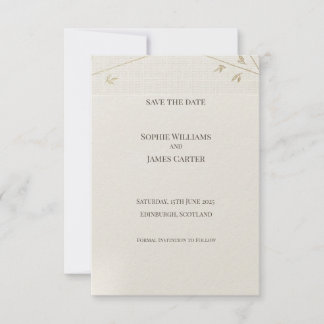 Carte de sauvegarde de date Olive Branch Botanical