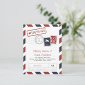 Carte de sauvegarde de date par avion (Debout devant)