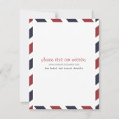 Carte de sauvegarde de date par avion (Dos)