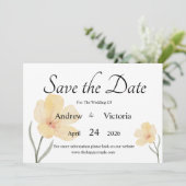 Carte de sauvegarde de date plate (Debout devant)
