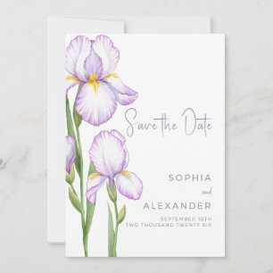 Carte de sauvegarde de date pour un mariage modern