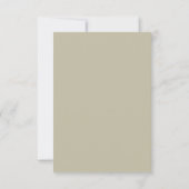 Carte de sauvegarde de date Sage Gold Leaf (Dos)