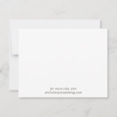 Carte de sauvegarde de date simple rustique avec p (Dos)