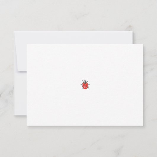 Carte de sauvegarde de date Tiny Ladybird/Ladybug (Dos)