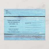 Carte de sauvegarde de date tropicale de plage de  (Dos)