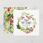 Carte de sauvegarde de feuillage d'hiver (Devant / Derrière)