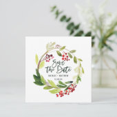 Carte de sauvegarde de feuillage d'hiver (Debout devant)