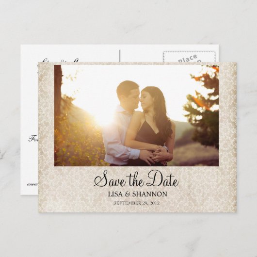 Carte de sauvegarde de la date (Devant / Derrière)