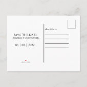 Carte de sauvegarde de la date (Dos)