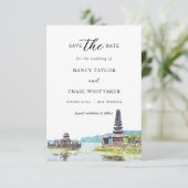 Carte de sauvegarde de la date Bali Indonésie (Debout devant)