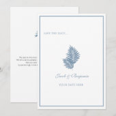 Carte de sauvegarde de la date de mariage à motif (Devant / Derrière)