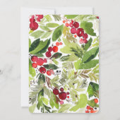 Carte de sauvegarde de la date d'hiver avec feuill (Dos)