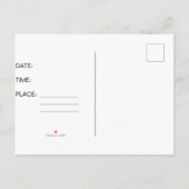 Carte de sauvegarde de la date pour la fête de div (Dos)