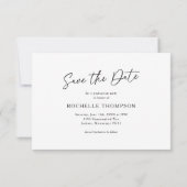 Carte de sauvegarde de la date pour la fête de rem (Dos)