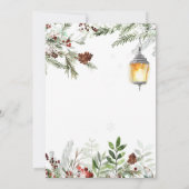 Carte de sauvegarde de la fête de Noël à la lanter (Dos)