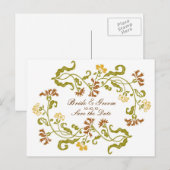 Carte de sauvegarde de la guirlande d'automne (Devant / Derrière)