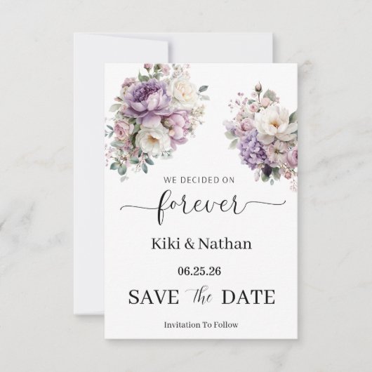 Carte de sauvegarde de mariage (Devant)