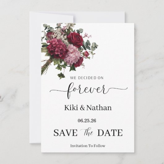 Carte de sauvegarde de mariage (Devant)