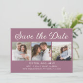 Carte de sauvegarde de mariage 2 faces 4 photos Ma (Debout devant)