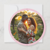 Carte de sauvegarde de mariage à bague florale vio (Dos)