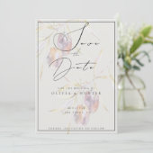 Carte de sauvegarde de mariage à branche d'olive a (Debout devant)