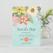 Carte de sauvegarde de mariage Beautiful Blooms (Debout devant)