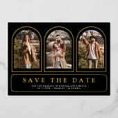 Carte de sauvegarde de mariage de code QR de photo (Recto)
