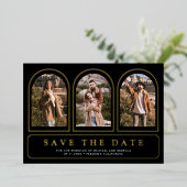 Carte de sauvegarde de mariage de code QR de photo (Debout devant)