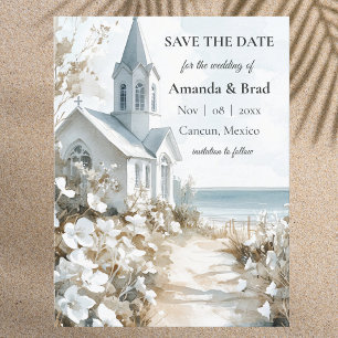 Carte de sauvegarde de mariage de destination à l'