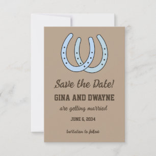 Carte de sauvegarde de mariage de fer à cheval occ