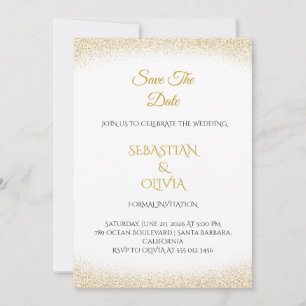 Carte de sauvegarde de mariage en poussière de pai