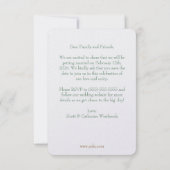 Carte de sauvegarde de mariage fantaisiste vert sa (Dos)