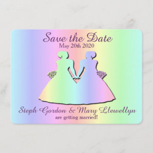Carte de sauvegarde de mariage Fierté lesbienne