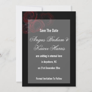 Carte de sauvegarde de mariage gothique Romantis