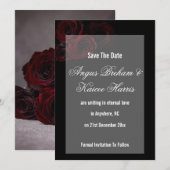 Carte de sauvegarde de mariage gothique | Romantis (Devant / Derrière)
